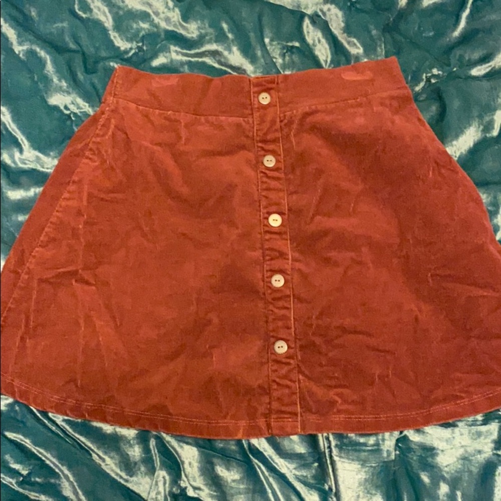 Women’s corduroy skirt with buttons